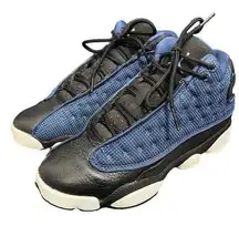 Nike  Air Jordan 13 Retro Blue Boys Size 5Y Womens 6.5 Athletic Shoes 884129-400