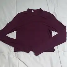 Divided high neck long sleeve