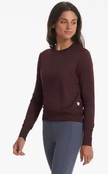 Vuori Daydreamer Crewneck – Ruby Heather – Size M Excellent Preowned Condition