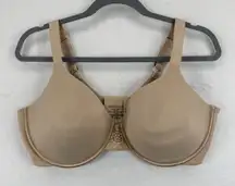 Vanity Fair‎ 76380 Smoothing Minimizer Bra 40DD Beige Wireless Comfort