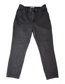 Abercrombie & Fitch High Rise Mom Jeans Womens Size 32/14 XL Curve Love Black
