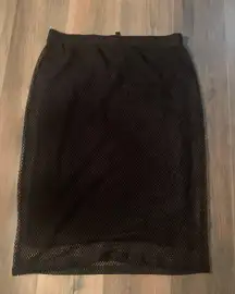 Fishnet Body con Skirt