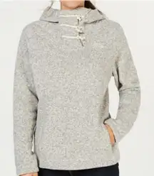 NORTH FACE | Crescent Hoodie Pullover Knit Sweaters Toggle Closure Gray | Small