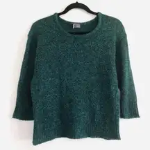  Sparkle & Fade Green Thin Knit Sweater Size S