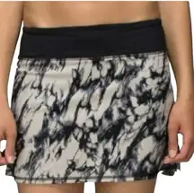 Lululemon Run Pace Setter Skirt in Gray Granite Black Mojave Tan Black