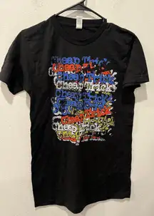 Black Graphic T-Shirt Cheap Tricks Size S