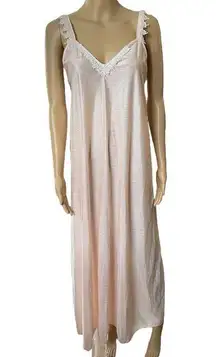 Petra Fashions Vintage 80s Pink Elegant Lingerie Intimates Peignoir Slip Dress