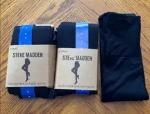 Ser of 5 pairs/Steve Madden Women's Microfiber Opaque Tights