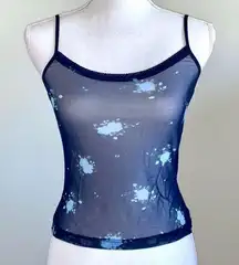 Old Navy Intimates Mesh Floral Rose Cami Tank