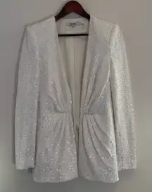 Badgley Mischka Sequin Embellished Blazer