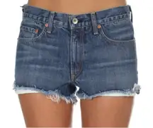 Rag & Bone Margaux Shorts Denim Raw Hem Jean Shorts Size 28