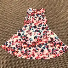 Floral A-line Sleeveless Dress Sz 12