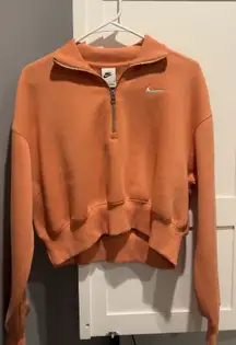 Nike Cropped Quarter-Zip Sweatshirt