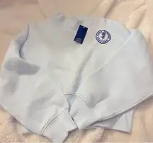 Wild Fable Mock Turtleneck Sweatshirt Aqua Blue XS