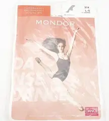 NEW Mondor Ballet Dance Tights Semi-Opaque Pink Convertible Tight Size Large NWT