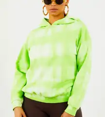 Sorella green tie dye hoodie