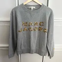 Marc Jacobs Gold Beaded Crewneck Sweatshirt