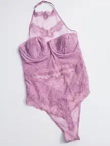 Victoria's Secret Full Lace Halter Bodysuit