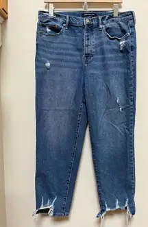 Calvin Klein Jeans Distressed High Rise Straight Jeans Size 32 See Description