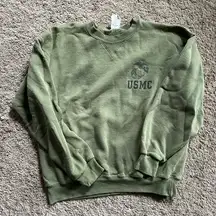 USMC Olive Green Crewneck Sweatshirt