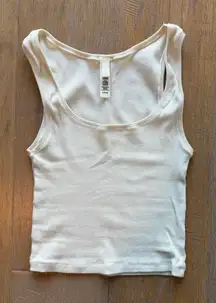 Skims — Cotton Rib Tank — Bone, Small
