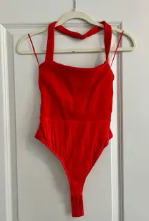 superdown red bodysuit