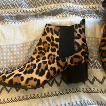 Worn Once‎ Nine West Leopard Booties Size 8 1/2