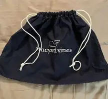 Vineyard Vines Cloth Gift Dust Bag Navy Blue Drawstring