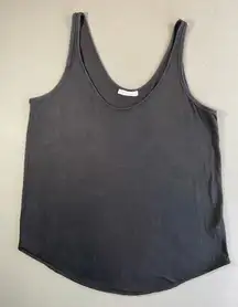 Zara Scoop Neck‎ Basic Shell Sleeveless Tee Black Size XL