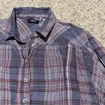 Oversized Plaid BDG Button Up Shirt