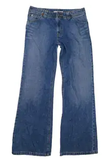 Tommy Hilfiger Vintage Y2k Hipster Flare Medium Wash Denim Jeans Women's size 6