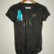 NEW Minnesota Wild NHL Heather Grey Women’s Cut Tee T-shirt Hockey T-Shirt