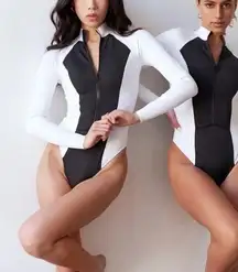 Gigi C Cici Surfsuit in Black & White S