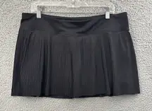 Lululemon Pleat To Street Skirt Skort Black Athletic Athleisure Tennis Women 12