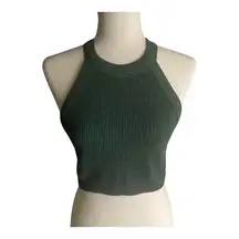 NWT-AERIE-GREEN RIBBED TANK TOP-SIZE LARGE Has stretch, brand new with tags. Measurements: Bust: armpit to armpit 16-20 inches  Length: shoulder seam to bottom 14.5 inches 