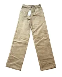 NWT Universal Standard Size 0 High Rise Straight
Corduroy Pants Khaki‎ Tan