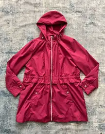 Vince Camuto Wine Lightweight Wind Water Resistant Rain Jacket XL