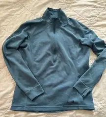 REI blue thermal shirt