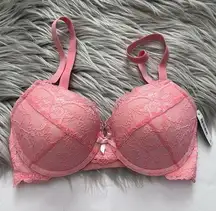 Adore Me Pink Lace Bra 30A NWT