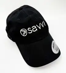 Savvi Hat NEW Black Cotton Adjustable NWOT The Classics Slideback Activewear