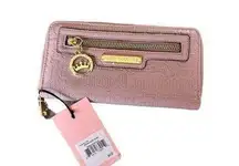 COPY - Juicy couture dusty pink embossed faux leather wallet