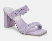 Dolce Vita Paily Braided Lilac Leather Sandals