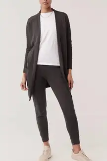 Pact Airplane Organic Cotton Outdoor Hiking Yoga Camping Travel Cardigan S