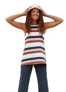 Matilda Jane sierra striped tie back tank top