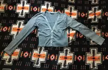 Sparkly cropped cardigan, glitter cardigan, silver cardigan