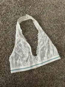 Target  Mesh White Halter Bralette