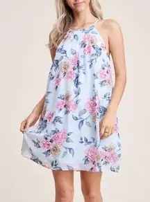 Staccato Women’s Floral Halter Neck Dress in Pink/White size Small