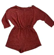 Entro  soft & comfy rust colored pull on romper, size M, boutique brand