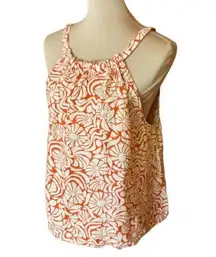 Rachel Zoe Colorful Floral Linen Tank Top