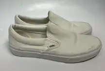 Vans all white slip on shoes unisex sizes